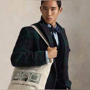 Ralph Lauren Ralph’s Coffee Polo Bear Tuxedo 10th Anniversary Tote New Tags